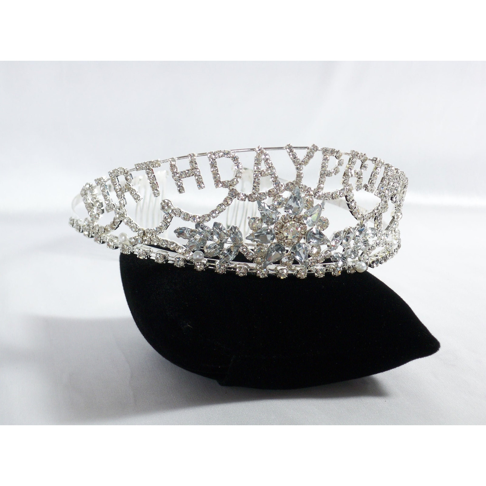 Birthday Tiara Crown, Happy Birthday Party Birthday Rhinestone Headband Tiara
